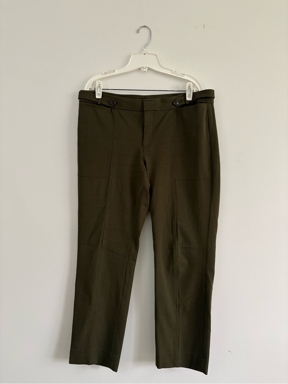 NWT Banana Republic Sloan Pant Olive Green Size 14